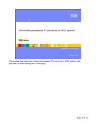 Which takes precedence: XForms binds or XFDL options? - IBM