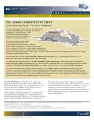 The Urban archeTypes projecT Community Case Study: The City of ...