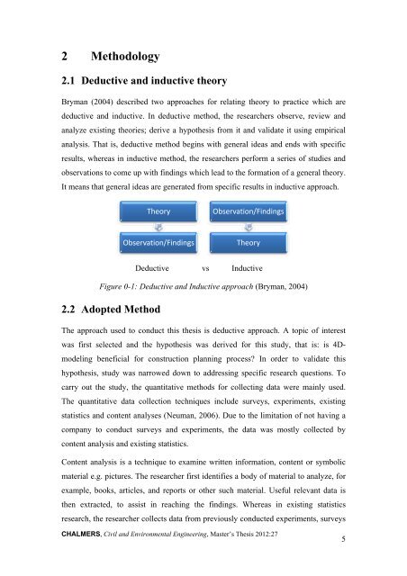 impact of 4d modeling on construction planning process - Chalmers ...