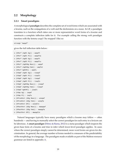 A computational grammar and lexicon for Maltese