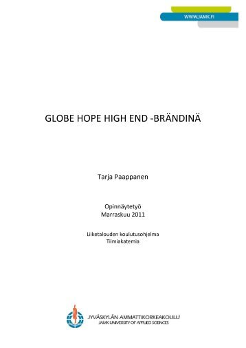 GLOBE HOPE HIGH END -BRÄNDINÄ - Theseus
