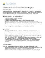 Guidelines for Table of Contents/Abstract Graphics