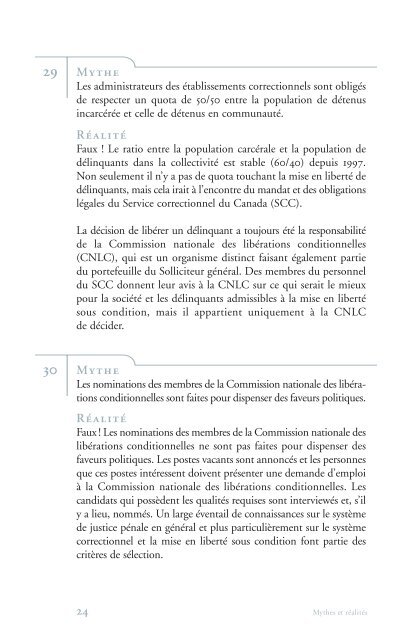 MthEs Et RAlIts - Publications du gouvernement du Canada