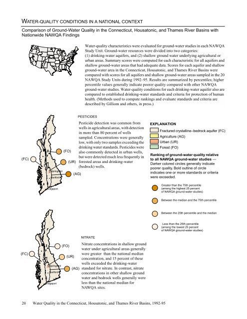 Water Quality in the Connecticut, Housatonic, and Thames ... - USGS