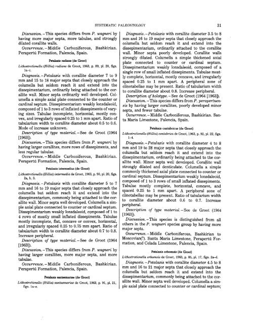 Revision of Lithostrotionella - USGS