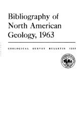 Bibliography of North American Geology, 1963 - USGS