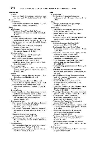Bibliography of North American Geology, 1963 - USGS