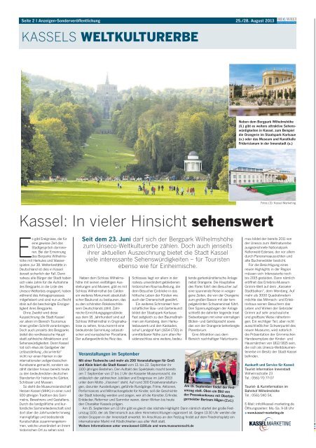 Kassels Weltkulturerbe (pdf | 2.76 MB) - Kassel Marketing