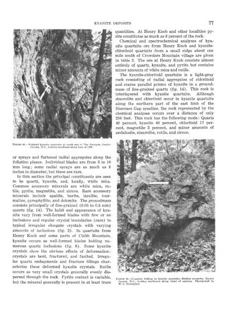 Kyanite, Sillimanite, and Andalusite Deposits of the Southeastern ...