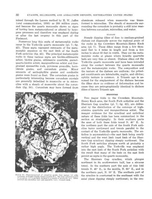 Kyanite, Sillimanite, and Andalusite Deposits of the Southeastern ...