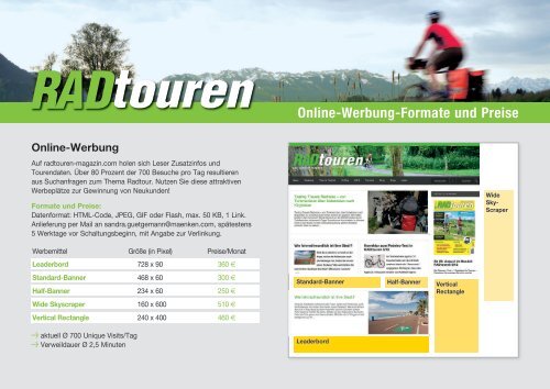 Media-Daten 2013 - Radtouren Magazin