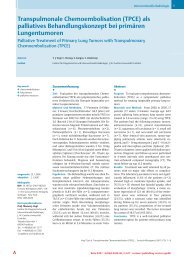 Transpulmonale Chemoembolisation (TPCE) - Institut für ...