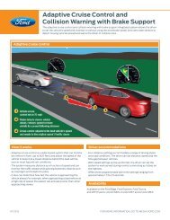 Adaptive Cruise Control and Collision Warning with Brake Support