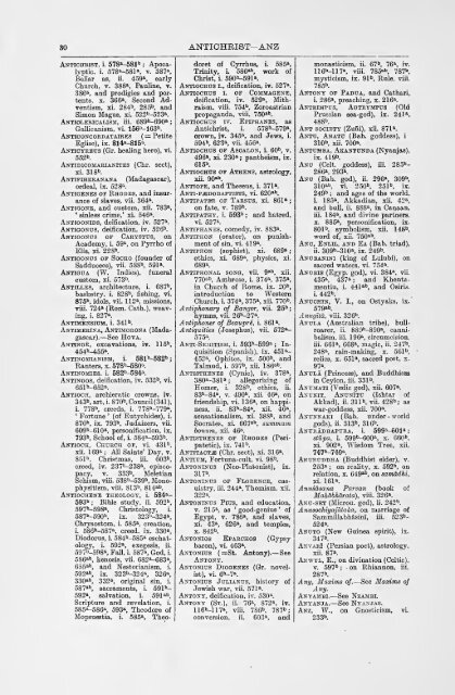 Encyclopaedia of religion and ethics, Index