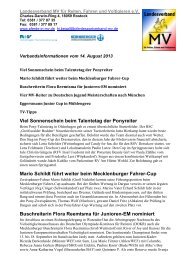 Landesverband MV für Reiten, Fahren und ... - Reitturniere.de