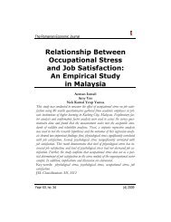 Relationship Between Occupational Stress and Job Satisfaction: An ...