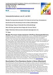 Landesverband MV für Reiten, Fahren und ... - Reitturniere.de