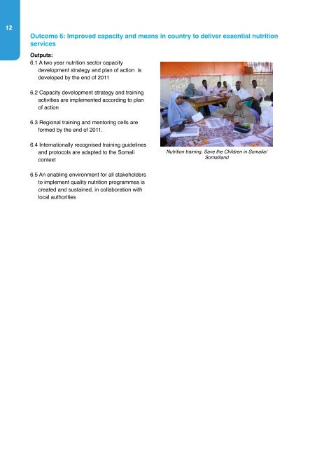 SOMALI NUTRITION STRATEGY 2011 – 2013 - ReliefWeb