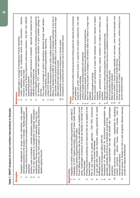 SOMALI NUTRITION STRATEGY 2011 – 2013 - ReliefWeb