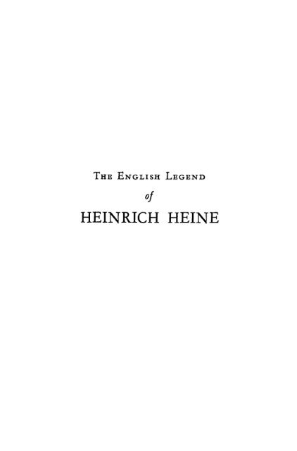 HEINRICH HEINE - Repositories