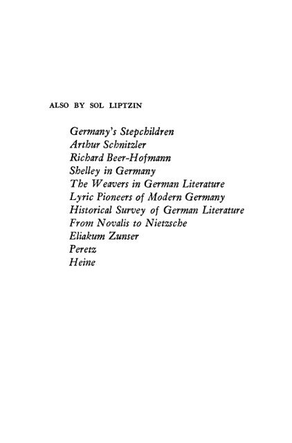 HEINRICH HEINE - Repositories