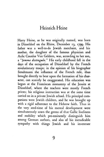 HEINRICH HEINE - Repositories