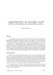 «Aggiornamento» ou «bricolage» ritual? - Universidade Católica ...