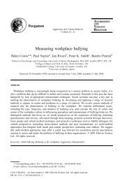 Measuring workplace bullying - Universidade do Minho