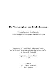 Die Abschlussphase von Psychotherapien - repOSitorium ...