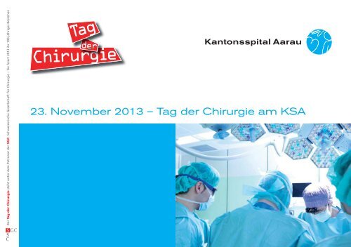 Tag der Chirurgie am KSA - Kantonsspital Aarau