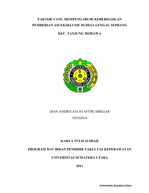 faktor yang mempengaruhi keberhasilan pemberian asi eksklusif di ...