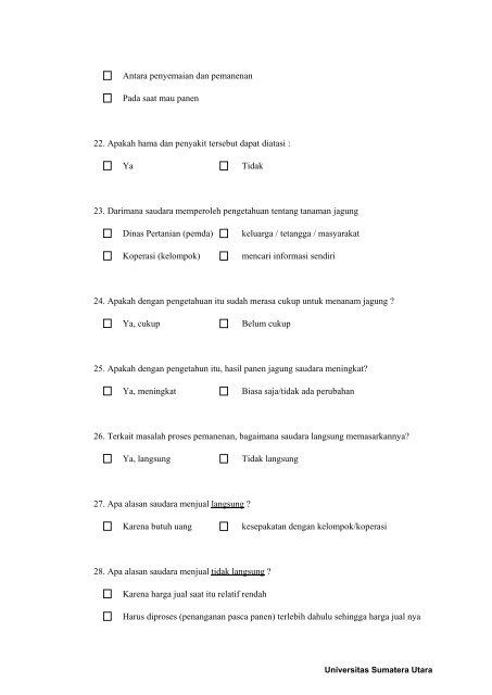 Lampiran 1 Questioner ANALISIS FAKTOR-FAKTOR YANG ...