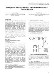 Design and Development of a Digital Stethoscope for Cardiac Murmur