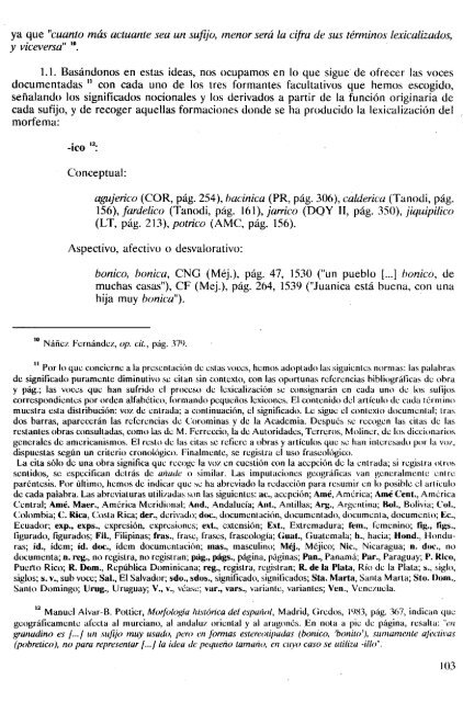 los morfemas diminutivos -ico, -illo, -ito, en documentos ... - RUA