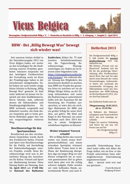 09. Ausgabe - 04/2013 - RW Billig