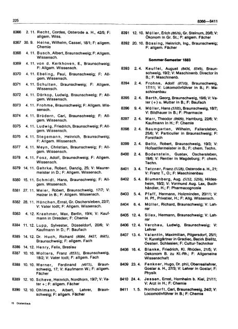 Die Matrikel des Collegium Carolinum und der Technischen ...