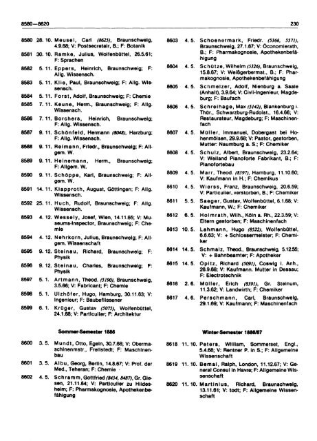 Die Matrikel des Collegium Carolinum und der Technischen ...