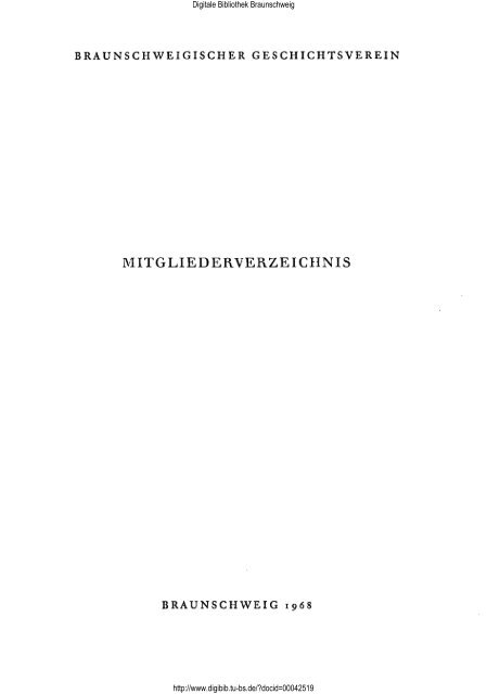 Braunschweigisches Jahrbuch 49.1968 - Digitale Bibliothek ...