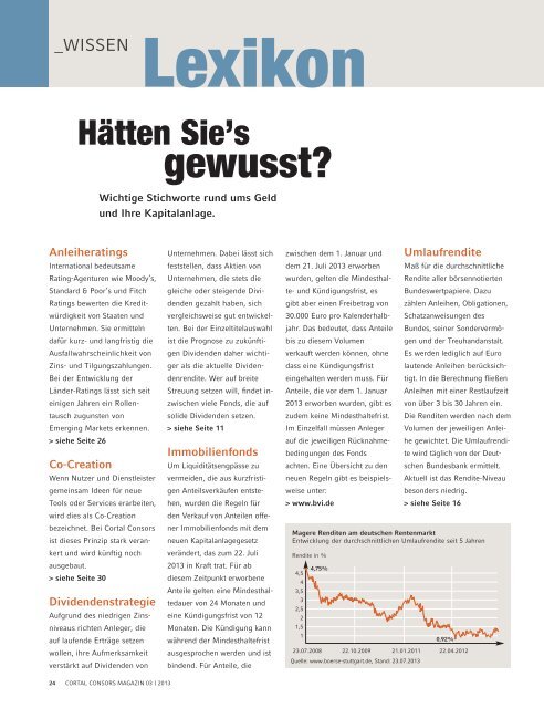 Aktuelle Ausgabe herunterladen (PDF, 6.25 MB) - Cortal Consors