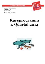 Kursprogramm 1. Quartal 2014