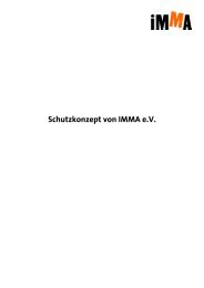 Schutzkonzept von IMMA e.V. zum Download (Stand 18.11.2013)