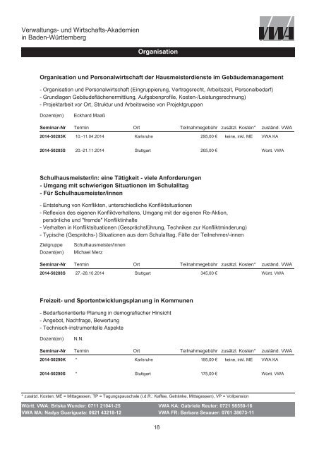 Organisation - Württembergische Verwaltungs