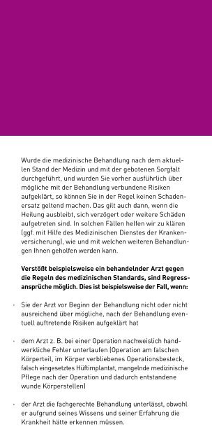 medizinische behandlungsfehler und andere streitfälle - BKK ...