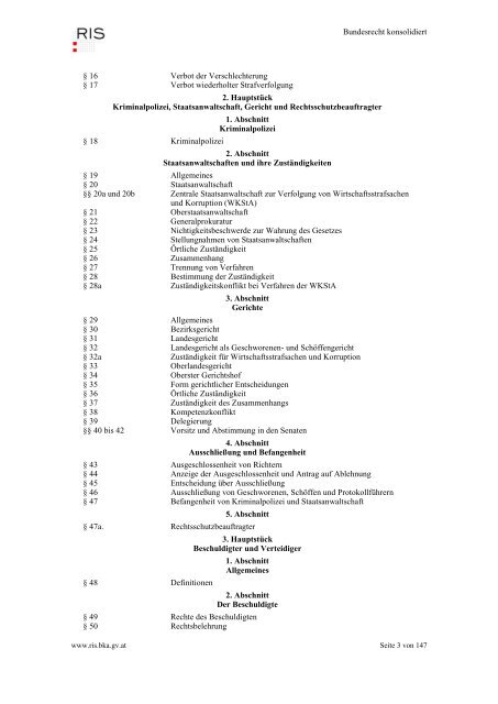 Gesamte Rechtsvorschrift für Strafprozeßordnung ... - Legislationline