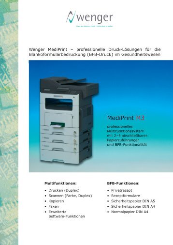 MediPrint M3 - wenger Deutschland GmbH