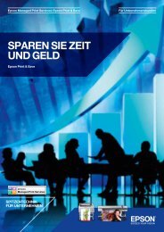 SPAREN SIE ZEIT UND GELD - Epson