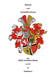 Satzung und Geschäftsordnung der KDStV Guestfalo-Silesia im CV ...
