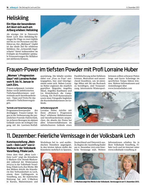 arlbergzeitung_ausgabe 1_2013_12_06