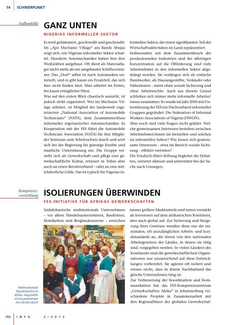 FES-Info 2013, Nr. 2 - Bibliothek der Friedrich-Ebert-Stiftung