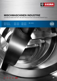 MISCHMASCHINEN INDuStrIE - Maschinenfabrik Laska